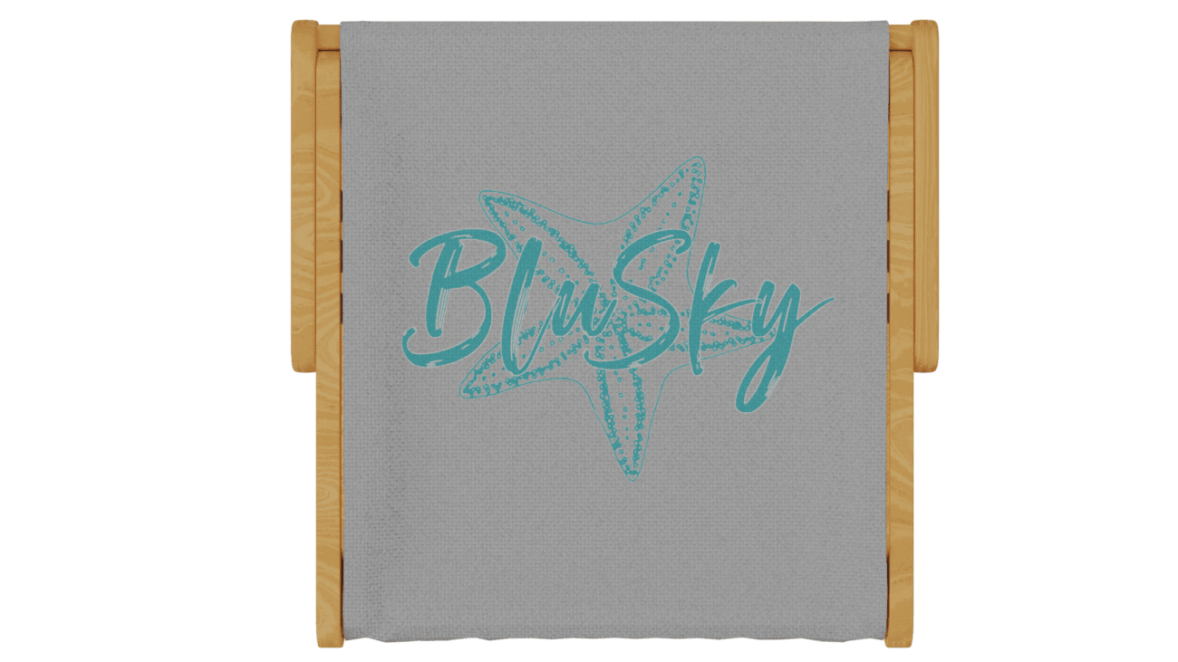 Blue Sky Chair Top View Folded